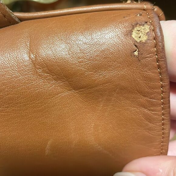 Coach Vintage Archive Cognac Leather Top Handle Satchel Backpack Flap Bag - Picture 10 of 10